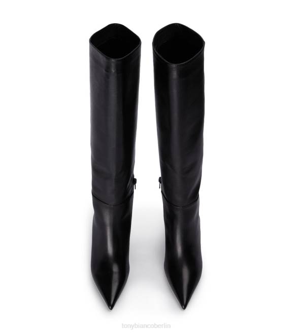 kniehohe Stiefel| de Tony Bianco Frauen Drake-Kalbsstiefel schwarze Komo 4624393